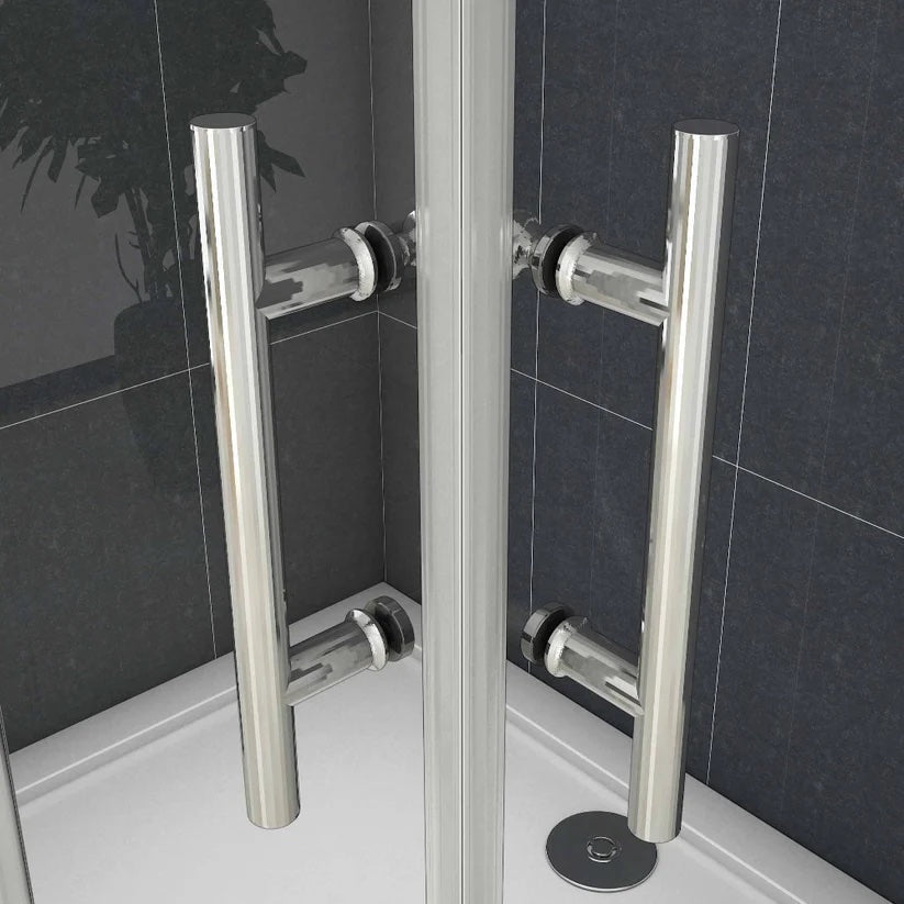 AICA Sprchový kout obdélníkový s posuvnými dveřmi – 6mm bezpečnostní NANO sklo EasyClean ESG, chromový profil, výška 195 cm, nastavitelné rozměry 70-120 cm, magnetické zavírání, 16 tichých koleček, moderní design do koupelny, kvalitní sprchový box bez vaničky