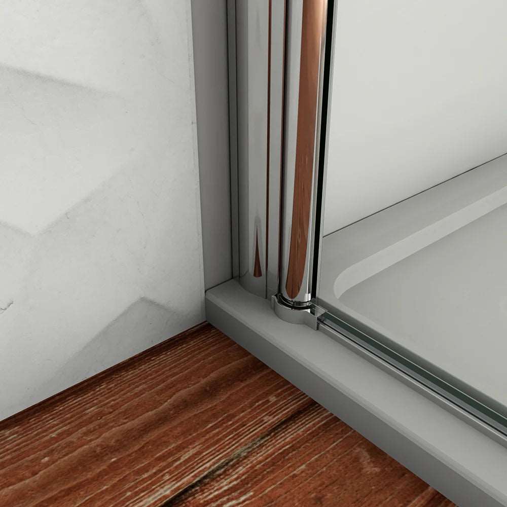 AICA Sprchový kout WALK IN A1E - moderní jednokřídlá sprchová zástěna s 6mm NANO sklem EasyClean, chromový design, rozměry 66-96cm (nastavitelné), výška 195cm. Leštěný hliníkový profil, bezpečnostní ESG sklo, walk-in sprchový box bez vaničky. Koupelnový nábytek a doplňky