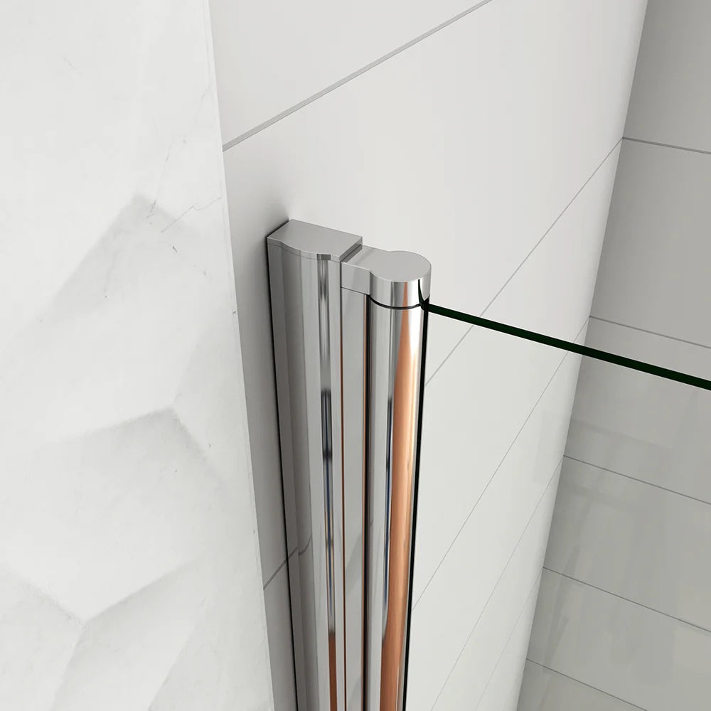 AICA Sprchový kout WALK IN A1E, sprchové dveře jednokřídlé, velikost od 66-96cm, 6mm NANO sklo, Výška 195cm.