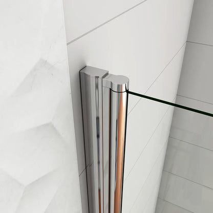 AICA Sprchový kout WALK IN A1E, sprchové dveře jednokřídlé, velikost od 66-96cm, 6mm NANO sklo, Výška 195cm.