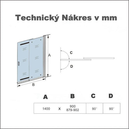 AICA vanová zástěna posuvná AQ2-90 - moderní 2-dílná sprchová stěna z čirého 6mm bezpečnostního skla s chromovaným hliníkovým profilem. Rozměry 90x140cm s univerzální montáží (levá/pravá), sklopná o 90° a kompletním těsněním. Ideální posuvná vanová zástěna sklo pro malé i velké koupelny. Kvalitní posuvný kryt vany od AICA s nastavitelným rozsahem.
