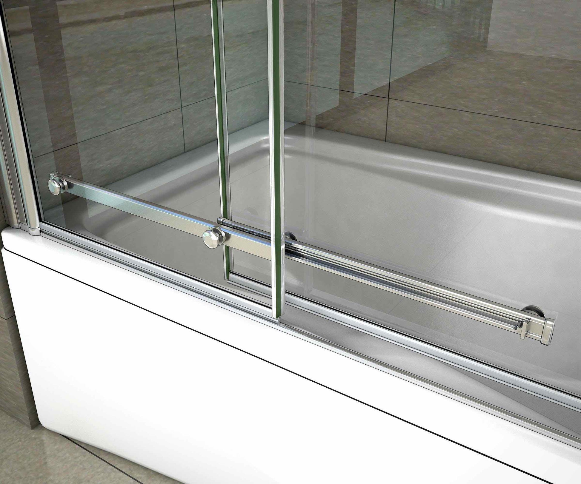 AICA vanová zástěna posuvná AQ2-90 - moderní 2-dílná sprchová stěna z čirého 6mm bezpečnostního skla s chromovaným hliníkovým profilem. Rozměry 90x140cm s univerzální montáží (levá/pravá), sklopná o 90° a kompletním těsněním. Ideální posuvná vanová zástěna sklo pro malé i velké koupelny. Kvalitní posuvný kryt vany od AICA s nastavitelným rozsahem.