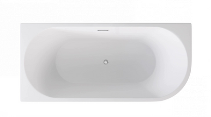 Volně stojící rohová vana 170 cm - bílá akrylátová vana s antibakteriálním povrchem | Levá montáž | Tepelně-izolační rohová vana do koupelny | Odolná vůči UV záření a skvrnám | Nízkopórovitý materiál s nízkou údržbou | Chromový sifon a seřizovací nohy | Záruka 5 let | Doprava zdarma | Kupte online na www.idealnikoupelny.cz