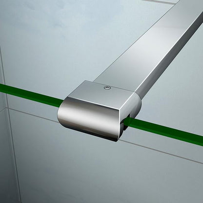 Walk in sprchový kout v chromu s 8mm NANO čirým sklem EasyClean - nastavitelná sprchová zástěna (50-160cm) s chromovanou vzpěrou 140cm, výška 200cm. Bezpečnostní skleněná stěna pro moderní a malé koupelny. Univerzální montáž vlevo/vpravo, leštěný hliníkový profil odolný proti korozi.