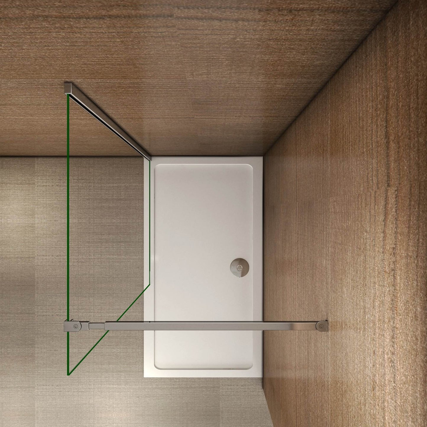 AICA Sprchový kout WALK IN s 8mm NANO čirým sklem - chromová sprchová zástěna s nastavitelnou teleskopickou vzpěrou (73-120cm). Bezpečnostní sklo EasyClean, výška 200cm, rozměry 30-160cm. Univerzální montáž (levá/pravá) pro malé i velké koupelny.