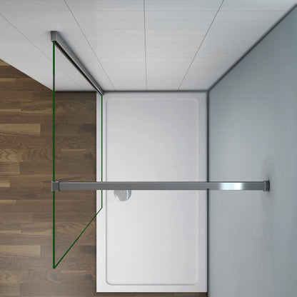 AICA Sprchový kout WALK IN – sprchová zástěna s 8mm NANO sklem, chromová vzpěra 90cm. Nastavitelná šířka 50-160cm, výška 200cm. Bezpečnostní sklo EasyClean, odolný leštěný hliník, univerzální montáž (levá/pravá). Moderní design, minimalistický walk-in sprchový kout bez vaničky. Česká dodávka, rychlá instalace.