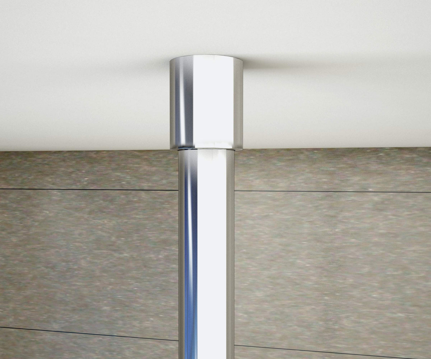 AICA Sprchový kout WALK IN - moderní walk in sprchový kout s chromovou stropní tyčí a 8mm NANO sklem. Bezrámová sprchová zástěna walk in pro velikosti 50-160cm, výška 200cm. Designový walk in sprchový kout s čirým bezpečnostním sklem a leštěným hliníkovým profilem.