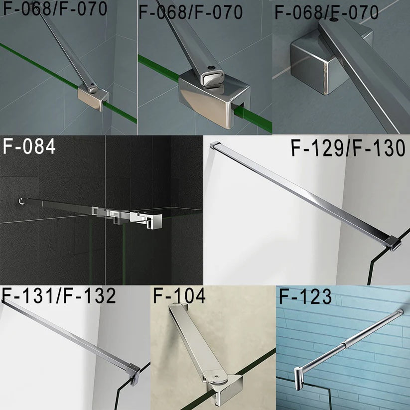 Walk-in sprchová zástěna AICA CLEAR10CH s 10mm tlustým bezpečnostním NANO sklem s EasyClean povrchem proti usazování vodního kamene. Moderní bezrámový design s chromovými profily a nastavitelnou šířkou 50-160 cm. Univerzální sprchový kout vhodný pro levou i pravou montáž s výškou 200 cm. Chromová vzpěra různých tvarů (F-131, F-132, F-123, F-084) pro stabilní uchycení. Luxusní sprchová přepážka bez vaničky vhodná do moderních koupelen.