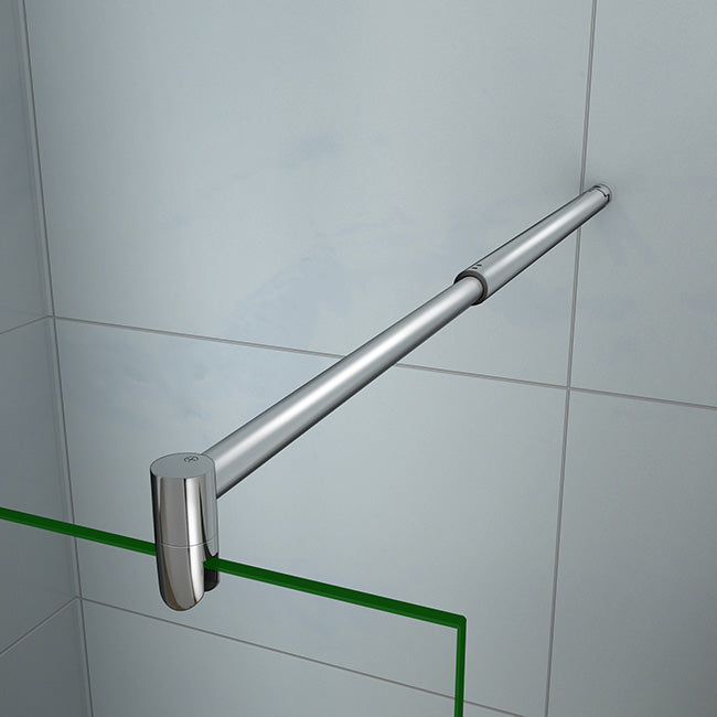 Walk-in sprchová zástěna AICA CLEAR10CH s 10mm tlustým bezpečnostním NANO sklem s EasyClean povrchem proti usazování vodního kamene. Moderní bezrámový design s chromovými profily a nastavitelnou šířkou 50-160 cm. Univerzální sprchový kout vhodný pro levou i pravou montáž s výškou 200 cm. Chromová vzpěra různých tvarů (F-131, F-132, F-123, F-084) pro stabilní uchycení. Luxusní sprchová přepážka bez vaničky vhodná do moderních koupelen.