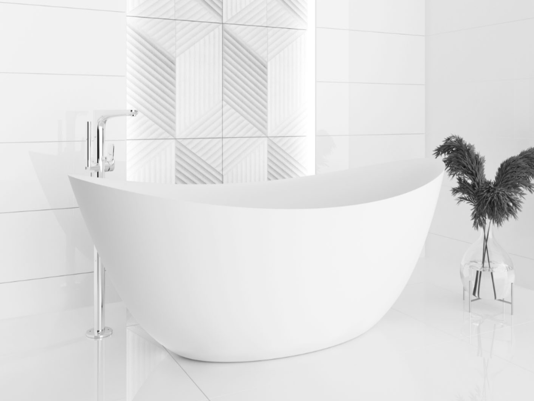 Volně stojící akrylátová vana bílá 170 cm - moderní oválná vana do koupelny | Sněhově bílý povrch, odolnost vůči skvrnám a zabarvení | Integrovaný přepad a chromový sifon | Luxusní design pro vaši koupelnu