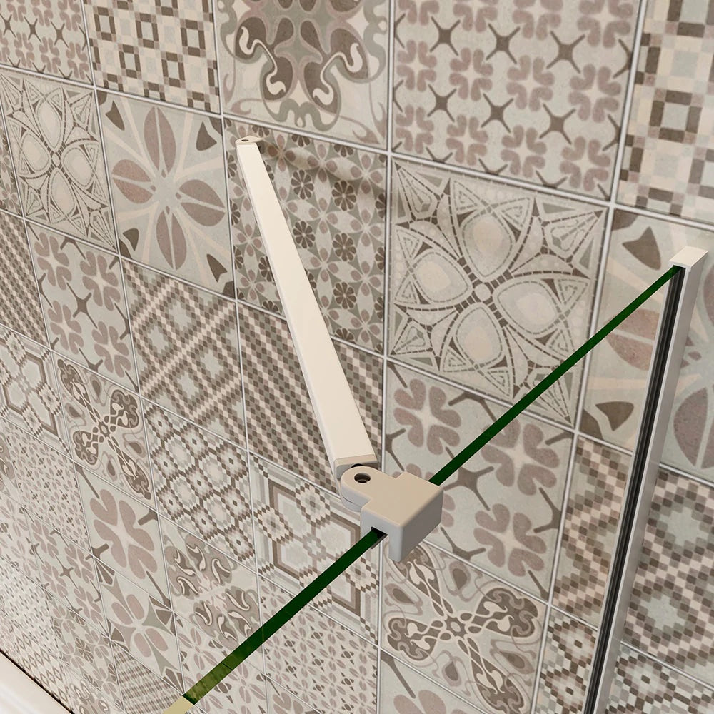 AICA vanová zástěna skládací FF12-5MSPVSM - 5-dílná šedá sprchová clona s bočním panelem, 4mm a 6mm NANO sklo EasyClean ESG, rozměry 120x140cm, hliníkový protikorozní profil v matné šedé, otočná vzpěra 600mm