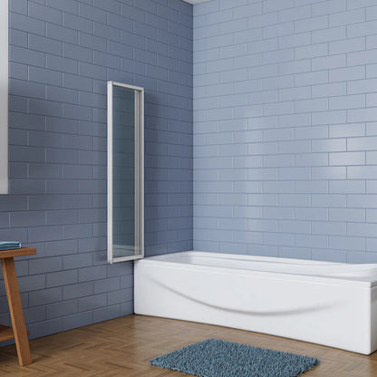 AICA vanová zástěna skládací nano 3-dílná, matná šedá (120x140 cm) - 4mm bezpečnostní sklo EasyClean ESG, hliníkový profil odolný proti korozi, univerzální montáž levá/pravá, sklopná a otočná konstrukce, dodáváno s lištou a těsněním