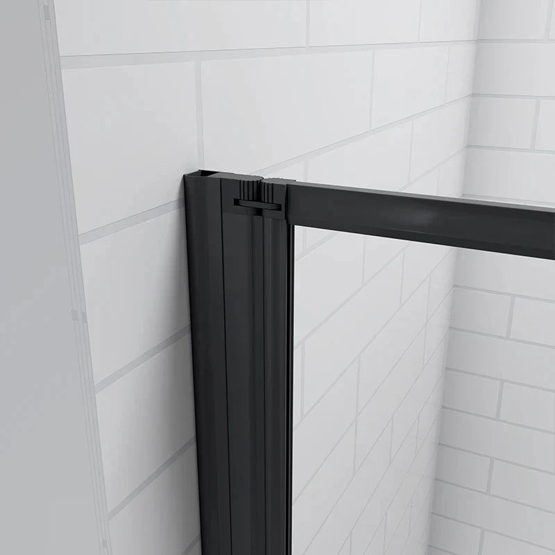 AICA Vanová zástěna skládací FFA-4B černá – 4-dílná sklopná zástěna do vany s 4mm NANO čirým sklem EasyClean, odolným hliníkovým profilem a univerzální levou/pravou montáží. Rozměry 90x140cm a 100x140cm. Moderní černá koupelnová zástěna s těsněním, bezpečnostním sklem a nastavitelným rozsahem.