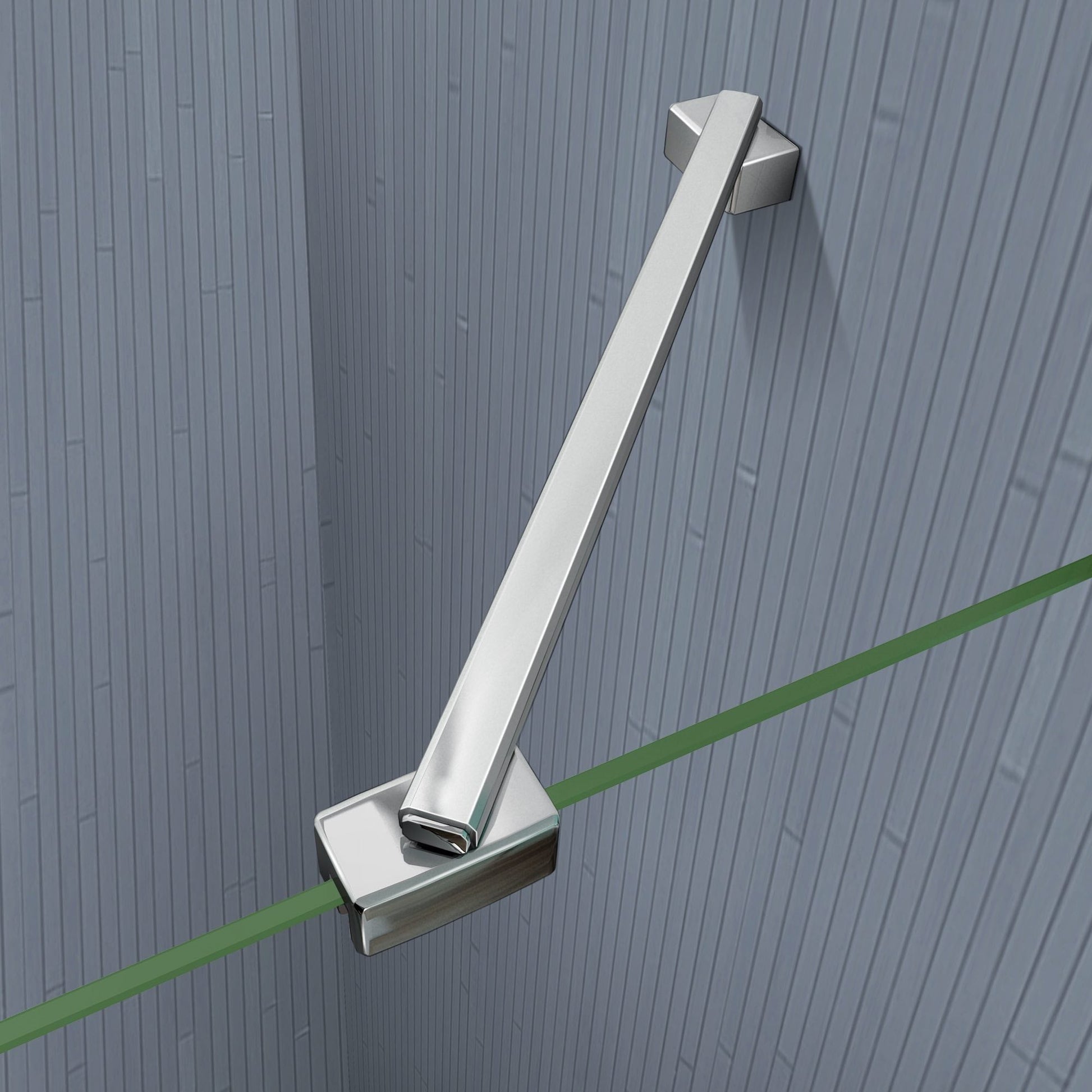 AICA Vanová zástěna skládací H3-10 - 3-dílná nano čirá skleněná zástěna 100x140 cm, chrom, 6mm bezpečnostní sklo EasyClean ESG, univerzální montáž (levá/pravá), sklopná konstrukce