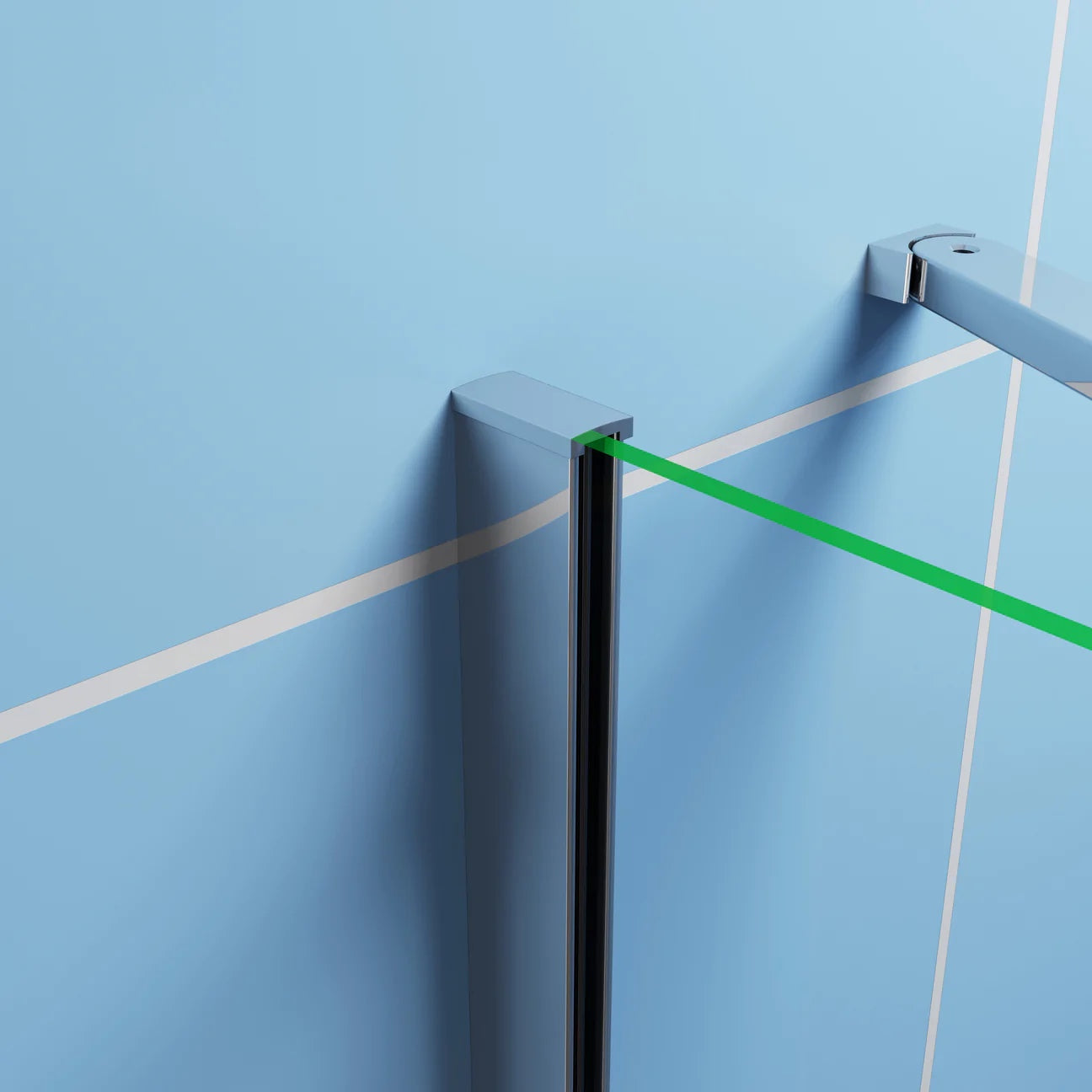 Čtvercový sprchový kout AICA s posuvnými dveřmi a boční stěnou z 6mm bezpečnostního NANO skla. Rozměry 70-90 cm, výška 195 cm. Moderní design s chromovanými profily, nerezovým madlem a stabilní vzpěrou. Ideální řešení pro moderní koupelny