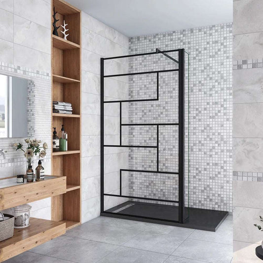 Walk-in sprchová zástěna 70-140cm s 8mm NANO sklem, černým otočným panelem 30/40cm a teleskopickou vzpěrou 70-120cm. Moderní design s leštěným hliníkem, bezpečnostním ESG sklem a rozsahem nastavení 2 cm pro všechny typy koupelen.