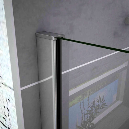 Čtvercový sprchový kout s 6mm nano sklem EasyClean – otočné sprchové dveře, boční panel, chromované madlo, leštěný hliníkový profil. Bezpečnostní skleněná sprchová kabina 80x80cm a 90x90cm s nastavitelnými vzpěrami. Moderní design do malých i velkých koupelen