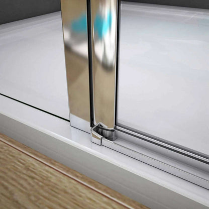 Čtvercový sprchový kout s 6mm nano sklem EasyClean – otočné sprchové dveře, boční panel, chromované madlo, leštěný hliníkový profil. Bezpečnostní skleněná sprchová kabina 80x80cm a 90x90cm s nastavitelnými vzpěrami. Moderní design do malých i velkých koupelen