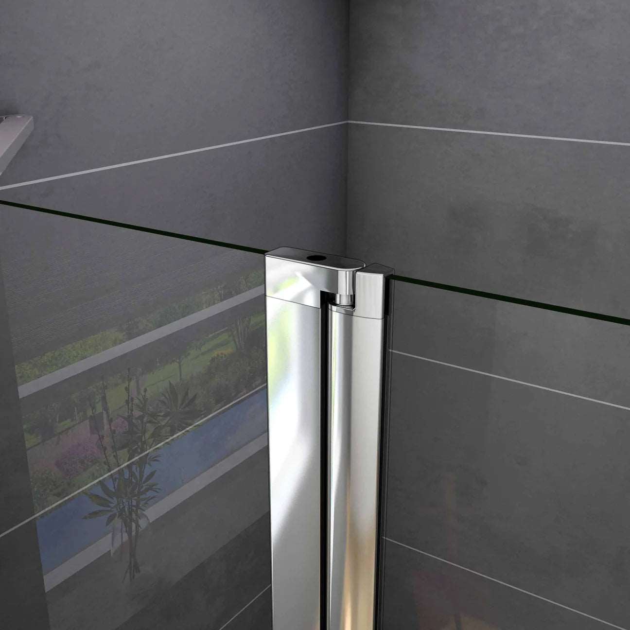 Čtvercový sprchový kout s 6mm nano sklem EasyClean – otočné sprchové dveře, boční panel, chromované madlo, leštěný hliníkový profil. Bezpečnostní skleněná sprchová kabina 80x80cm a 90x90cm s nastavitelnými vzpěrami. Moderní design do malých i velkých koupelen