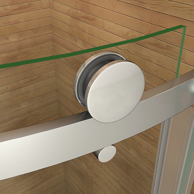 AICA čtvrtkruhový sprchový kout 90x90 s posuvnými dveřmi - kvalitní 6mm NANO čiré sklo s EasyClean povrchem, elegantní chromová úprava, výška 195cm. Profesionální sprchový box s hladkým posuvným mechanismem, vhodný do rohu koupelny. Odolný proti vodnímu kameni, snadná údržba a moderní design.