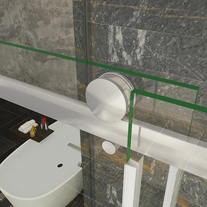 AICA Sprchový kout obdélníkový s posuvnými dveřmi 100-160cm | Boční panel 70-100cm | 6mm NANO bezpečnostní sklo s EasyClean | Chromové leštěné profily odolné proti korozi | Robustní madlo ze slitiny zinku | Moderní design pro malé i velké koupelny | Snadná instalace a údržba