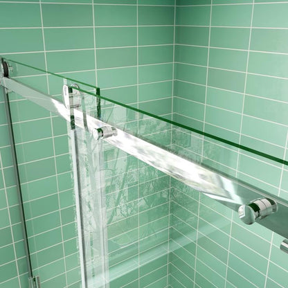 AICA sprchový kout obdélníkový s posuvnými dveřmi, 8mm NANO čiré sklo EasyClean, chromový profil, nastavitelný 100-160cm, boční panel 70-100cm, korozivzdorný design pro moderní koupelny