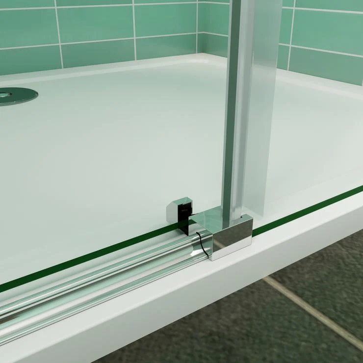 AICA sprchový kout obdélníkový s posuvnými dveřmi, 8mm NANO čiré sklo EasyClean, chromový profil, nastavitelný 100-160cm, boční panel 70-100cm, korozivzdorný design pro moderní koupelny