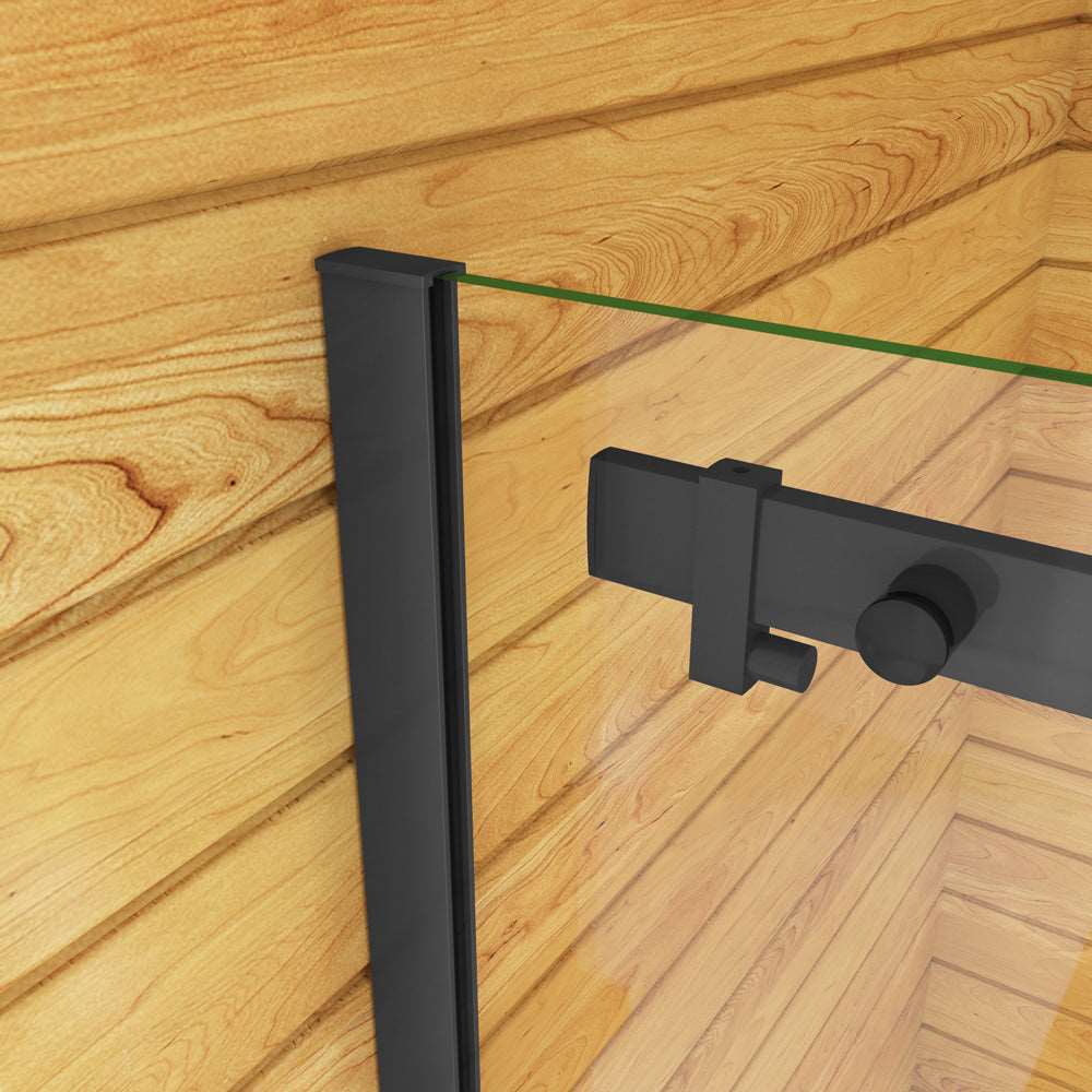 AICA Sprchový kout obdélníkový, posuvné dveře, boční panel, NANO sklo 8mm, Výška 200cm.