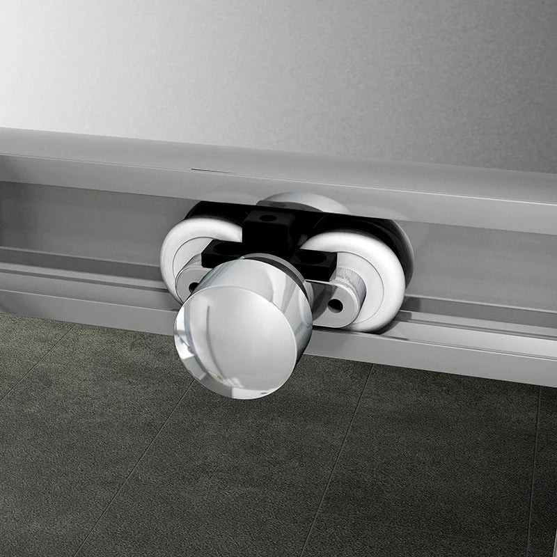 AICA Sprchový kout obdélníkový SL-2N-95SPKL-R s posuvnými dveřmi | NANO sklo 6mm EasyClean | Chromový design | Nastavitelná šířka 100-160cm | Boční panel 70-100cm | Bezpečnostní sklo | Koupelnový box | Moderní sprchový kout | Dveře na míru | Hliníkový rám | Vodotěsné řešení