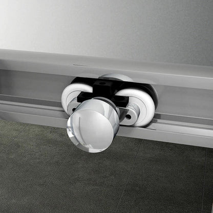 AICA Sprchový kout obdélníkový SL-2N-95SPKL-R s posuvnými dveřmi | NANO sklo 6mm EasyClean | Chromový design | Nastavitelná šířka 100-160cm | Boční panel 70-100cm | Bezpečnostní sklo | Koupelnový box | Moderní sprchový kout | Dveře na míru | Hliníkový rám | Vodotěsné řešení