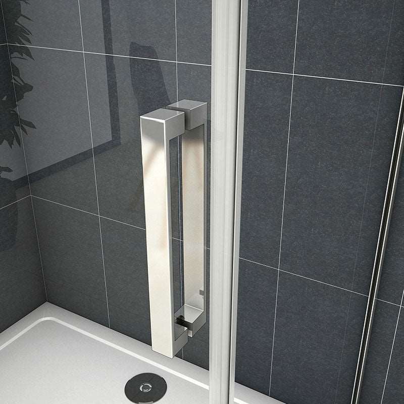 AICA Sprchový kout obdélníkový, posuvné dveře velikost od 100-160cm, 8mm NANO sklo, Výška 195 cm.