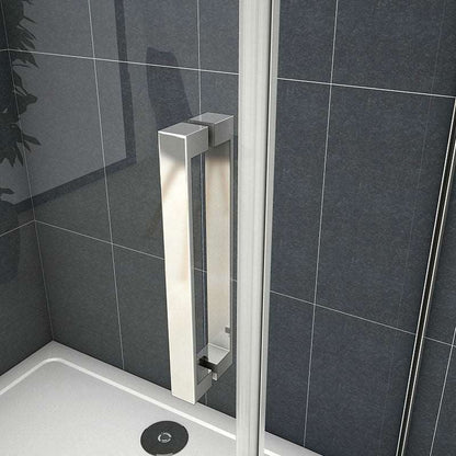 AICA Sprchový kout obdélníkový, posuvné dveře velikost od 100-160cm, 8mm NANO sklo, Výška 195 cm.