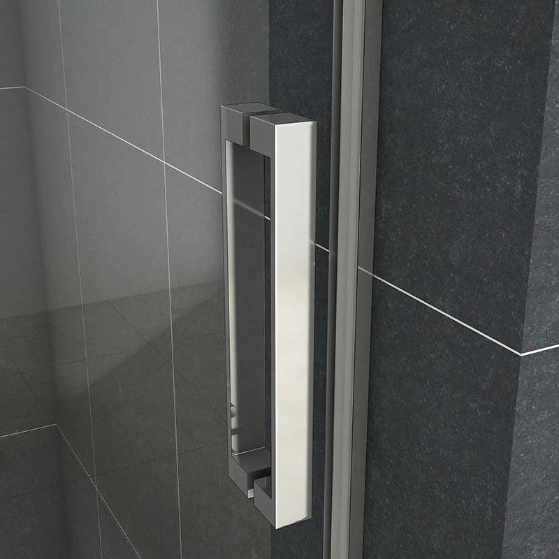Posuvné sprchové dveře 100-160cm s 8mm NANO sklem EasyClean – moderní design do koupelny, univerzální levopravá montáž, výška 195cm, chromový hliníkový profil, bezpečnostní temperované sklo, voděodolný sprchový kout, snadno udržovatelné posuvné dveře se zinkovými kolečky