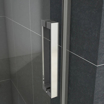 Posuvné sprchové dveře 100-160cm s 8mm NANO sklem EasyClean – moderní design do koupelny, univerzální levopravá montáž, výška 195cm, chromový hliníkový profil, bezpečnostní temperované sklo, voděodolný sprchový kout, snadno udržovatelné posuvné dveře se zinkovými kolečky
