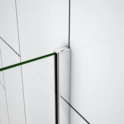 AICA Vanová zástěna otočná V2S-HBF70 | 120x140 cm s věšákem na ručník a skleněnými policemi | 6mm bezpečnostní NANO sklo EasyClean | Chromovaný design | Univerzální montáž (levá/pravá) | Včetně vzpěry a rohových polic | Moderní řešení pro malé i velké koupelny | Kvalitní koupelnový nábytek s úložným prostorem