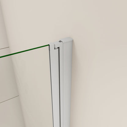 AICA Vanová zástěna skládací VS3E-13-M, 130x140 cm - 3-dílná otočná sprchová zástěna s 6mm nano bezpečnostním sklem EasyClean ESG. Matná šedá barva, montáž levá/pravá, leštěný hliníkový profil odolný proti korozi, zinkové panty pro dlouhou životnost.