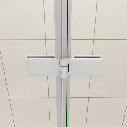 AICA Vanová zástěna skládací VS3E-13-M, 130x140 cm - 3-dílná otočná sprchová zástěna s 6mm nano bezpečnostním sklem EasyClean ESG. Matná šedá barva, montáž levá/pravá, leštěný hliníkový profil odolný proti korozi, zinkové panty pro dlouhou životnost.