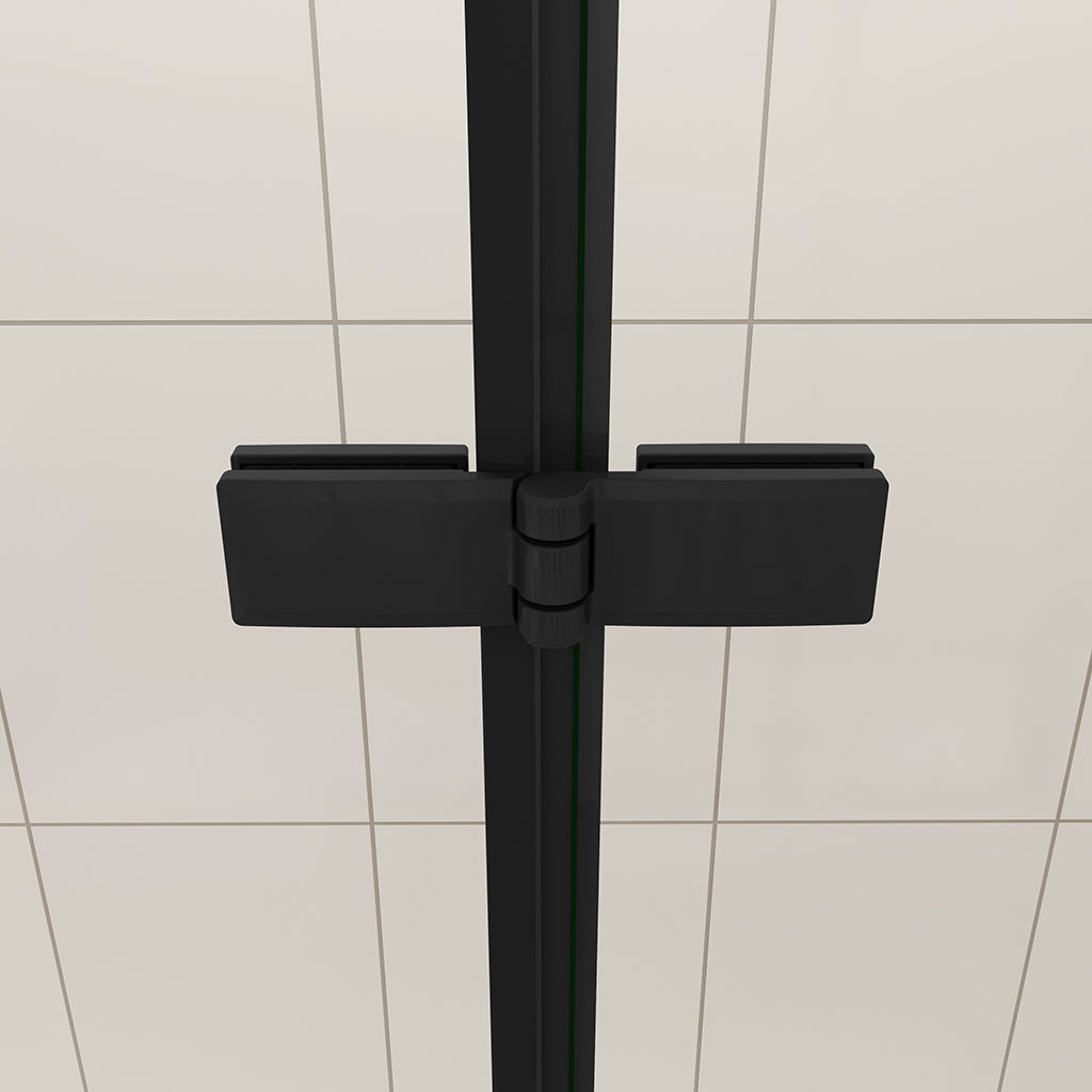 Moderní skládací vanová zástěna v černé barvě s NANO sklem EasyClean pro snadnou údržbu. 3-dílný systém s bočním panelem (možnost volby rozměrů 70/75/80 cm) zajistí dokonalou ochranu proti stříkající vodě.