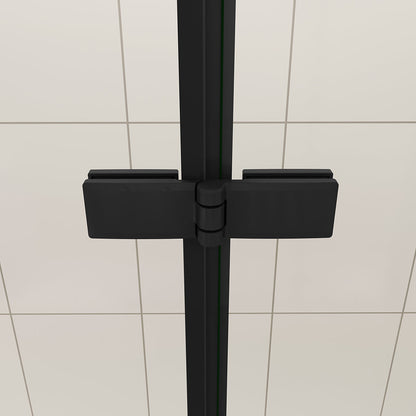 Moderní skládací vanová zástěna v černé barvě s NANO sklem EasyClean pro snadnou údržbu. 3-dílný systém s bočním panelem (možnost volby rozměrů 70/75/80 cm) zajistí dokonalou ochranu proti stříkající vodě.