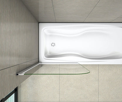 AICA Vanová zástěna sklopná - pohled s hora