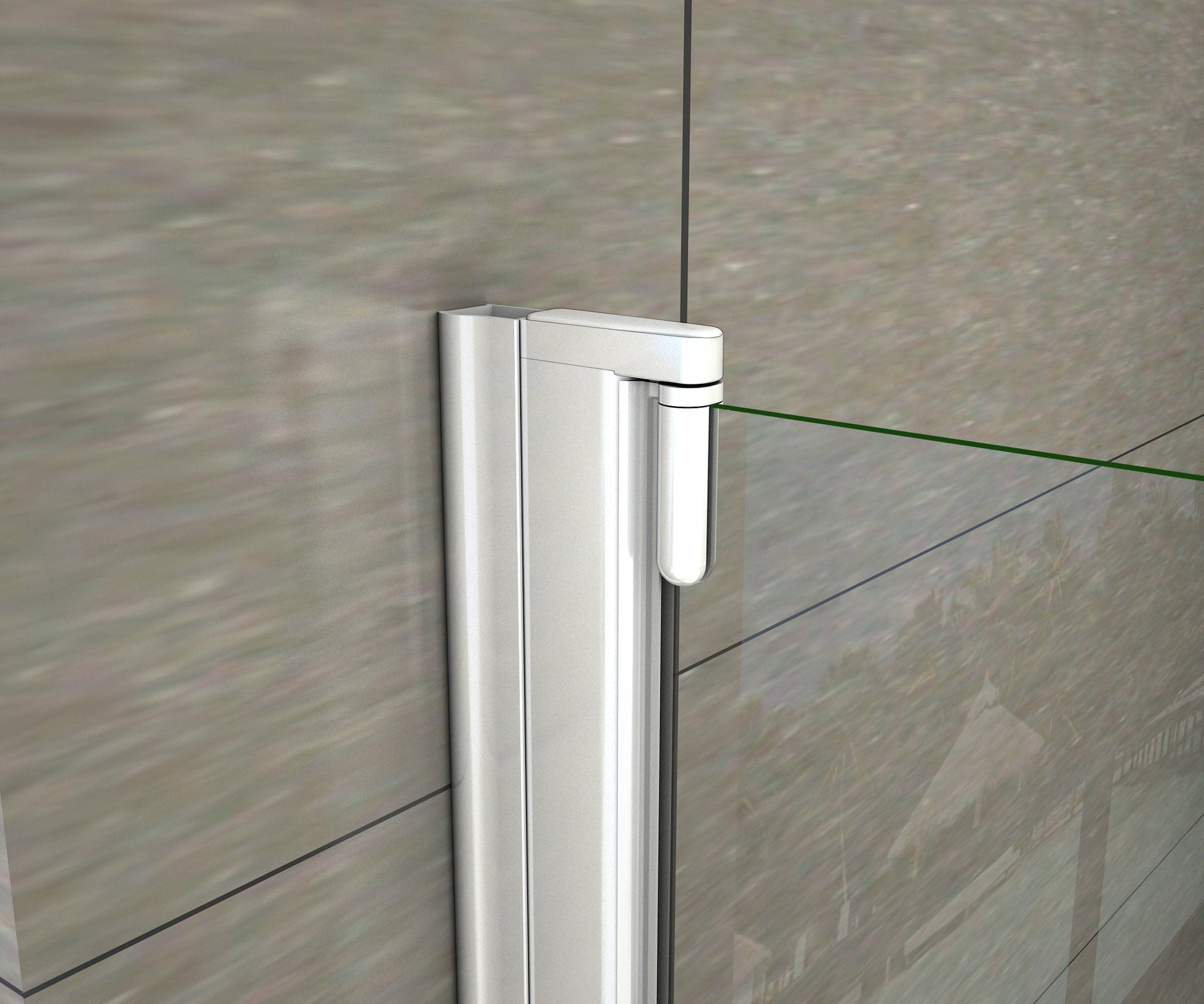 pohled na horní část profilové lišty